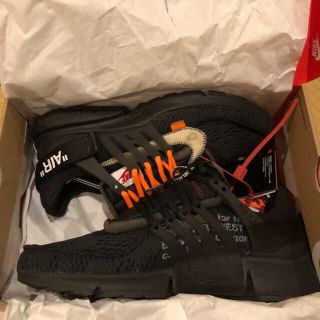 オフホワイト(OFF-WHITE)のoff-white Air presto black snkrs購入品 NIKE(スニーカー)