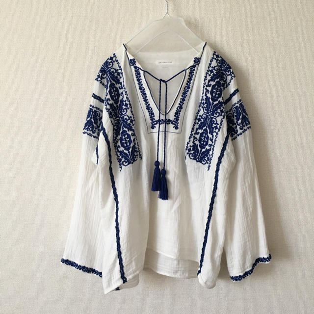 のホワイト Isabel ISABEL MARANT ETOILE 刺繍 ブラウスの通販 by sii