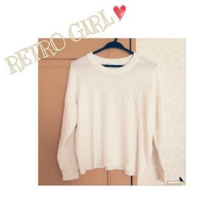 レトロガール(RETRO GIRL)のトップス ◎ white(ニット/セーター)