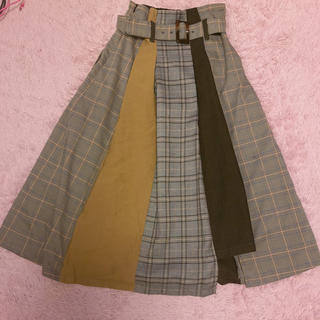レディアゼル(REDYAZEL)のレディアゼル  ミモレ丈配色スカート(ロングスカート)