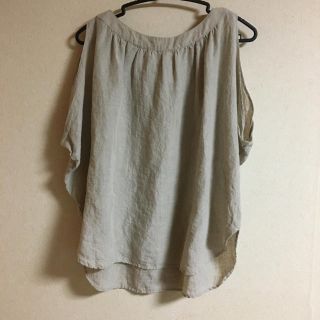 ナチュラルランドリー(NATURAL LAUNDRY)のナチュラルランドリー 変わりノースリーブリネンブラウス(シャツ/ブラウス(半袖/袖なし))