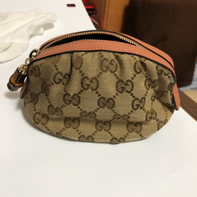 Gucci(グッチ)の グッチ GUCCI ポーチ コスメポーチ 化粧ポーチ GGキャンバス  レディースのファッション小物(ポーチ)の商品写真