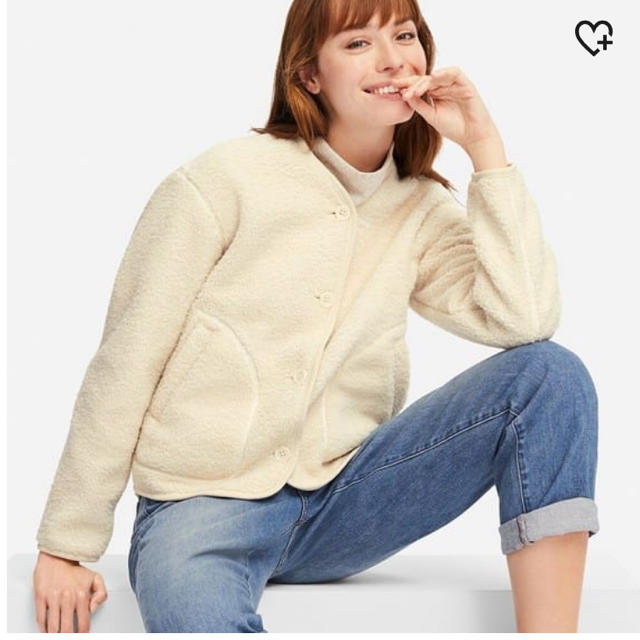 UNIQLO(ユニクロ)のフリースノーカラージャケット レディースのジャケット/アウター(ノーカラージャケット)の商品写真