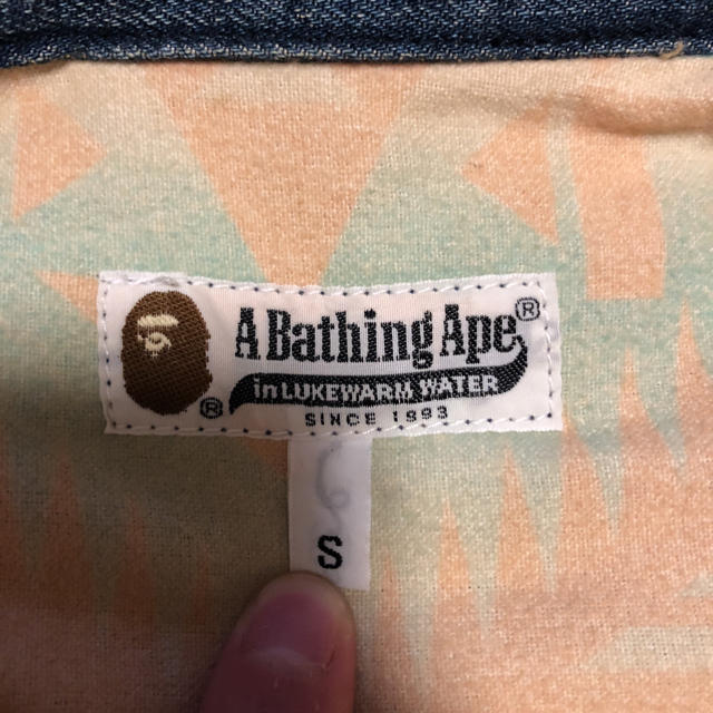 A BATHING APE(アベイシングエイプ)のA Bathing Ape デニムジャケット メンズのジャケット/アウター(Gジャン/デニムジャケット)の商品写真