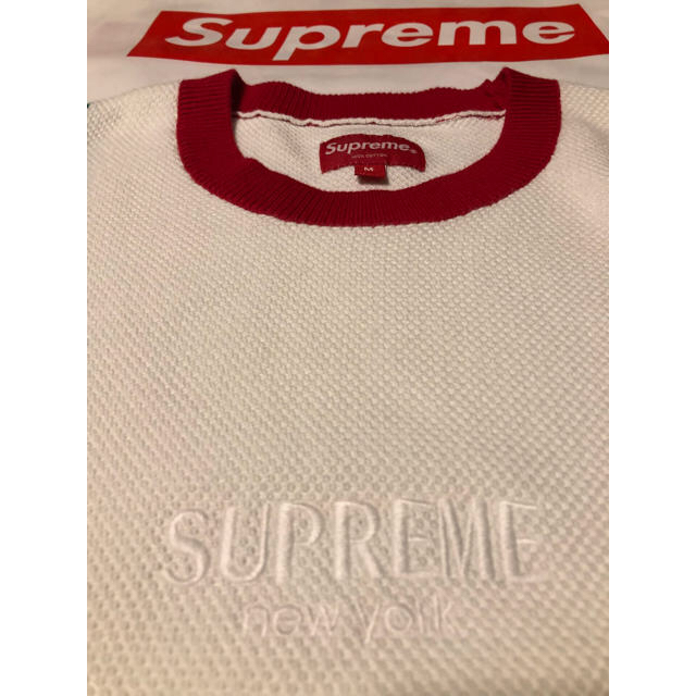 Supreme(シュプリーム)のPique Crewneck メンズのトップス(ニット/セーター)の商品写真