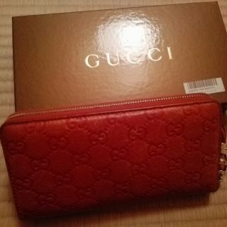 グッチ(Gucci)のGUCCI バンブー　オレンジ　長財布(財布)