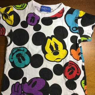 ディズニー(Disney)のミッキー 総柄 Tシャツ(Tシャツ/カットソー)