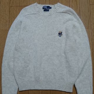 ラルフローレン(Ralph Lauren)の【極稀少】POLO by Ralph Lauren ポロベア ニット ホワイト(ニット/セーター)