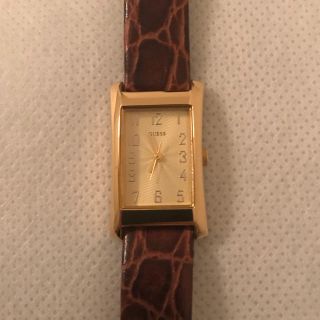 ゲス(GUESS)のGUESS レザーベルト腕時計(腕時計)