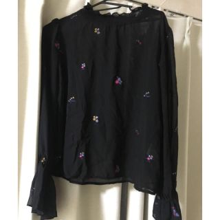 ダブルクローゼット(w closet)のw closet 花柄ブラウス(シャツ/ブラウス(長袖/七分))