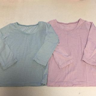 ユニクロ(UNIQLO)の2枚セット【80】ユニクロ ベビー ヒートテック 肌着(肌着/下着)