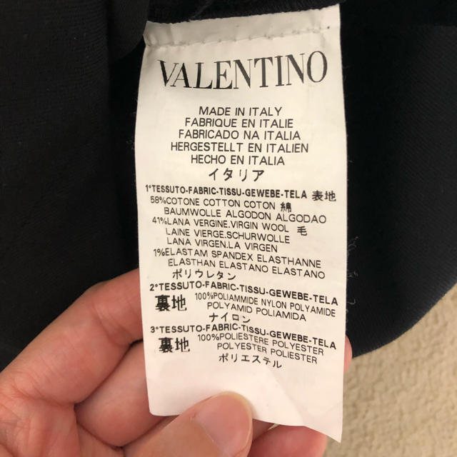 RED VALENTINO(レッドヴァレンティノ)のRED VALENTINO レッドヴァレンティノ ブラックワンピース(シミ有) レディースのワンピース(ひざ丈ワンピース)の商品写真