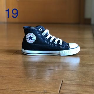 コンバース(CONVERSE)のコンバース 19㎝  黒  ハイカット(スニーカー)