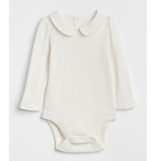 ベビーギャップ(babyGAP)のbabyGAP*白襟ロンパース*丸襟*新品*ベビーギャップ 80(ロンパース)