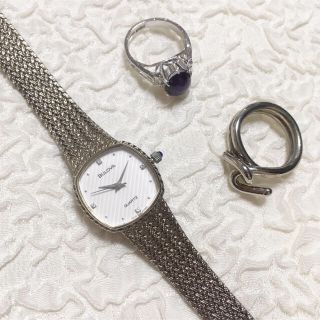 ロキエ(Lochie)のsale4200┊vintage silver watch 💐(腕時計)