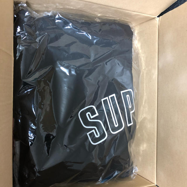 supreme2018fw crew neck 白黒 M