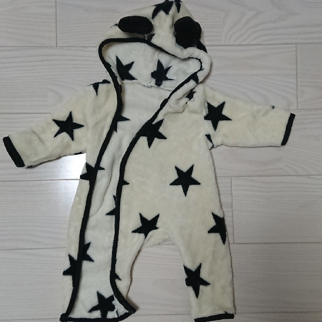 しまむら(シマムラ)のしまむら 星柄 カバーオール キッズ/ベビー/マタニティのベビー服(~85cm)(カバーオール)の商品写真