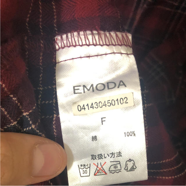EMODA(エモダ)のEMODA チェックガウン レディースのジャケット/アウター(ガウンコート)の商品写真