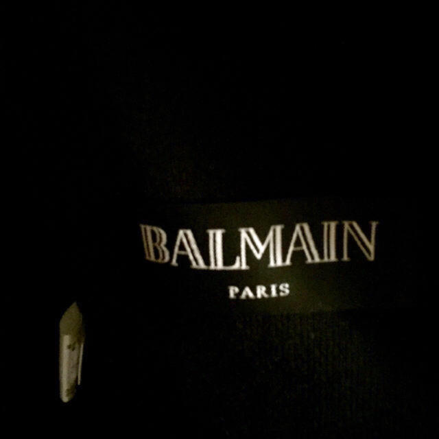 BALMAIN(バルマン)の12/24迄限定値下げ！新品同様☆BALMAIN☆ブラック☆ライダースジャケット メンズのジャケット/アウター(ライダースジャケット)の商品写真