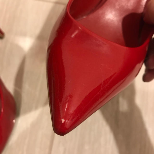 DIANA(ダイアナ)の赤パンプス  ダイアナ レッド 23.5 レディースの靴/シューズ(ハイヒール/パンプス)の商品写真