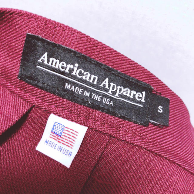 American Apparel(アメリカンアパレル)のAmerican Apparel テニススカート ボルドー レディースのスカート(ミニスカート)の商品写真