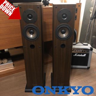 オンキヨー(ONKYO)の動作良好ONKYO D-205F【大感謝祭】トールボーイスピーカー☆2way(スピーカー)