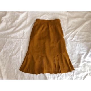 ロキエ(Lochie)の古着 vintage スカート からし色(ひざ丈スカート)