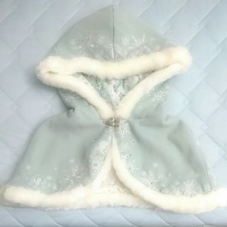 シークレットハニー(Secret Honey)の大人気即完売＊シークレットハニーアナ雪コラボ＊エルサケープ＊雪の結晶ライトブルー(ポンチョ)