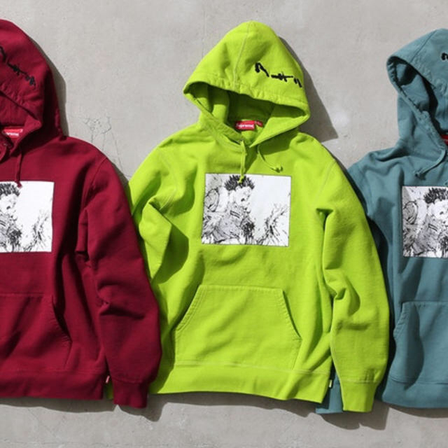 akira supreme arm hoodie 新品 Mサイズ LIME