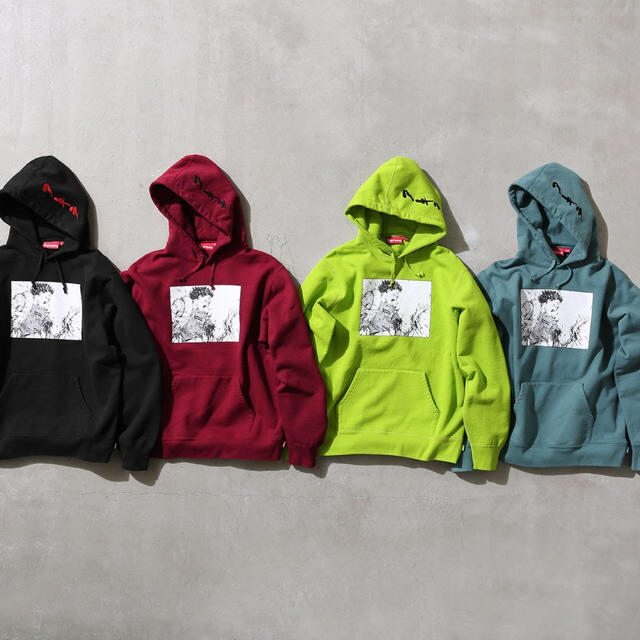 akira supreme arm hoodie 新品 Mサイズ LIME