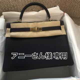 エルメス(Hermes)の★エルメス★ ケリー 32 Blue Nuit/Gold Metal ①(ハンドバッグ)