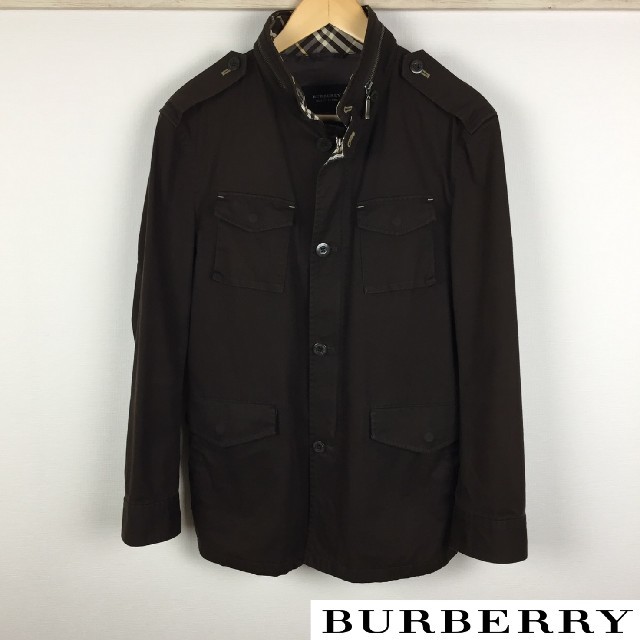 美品 BURBERRY BLACK LABEL ジャケット ブルゾン ブラウン サイズM-