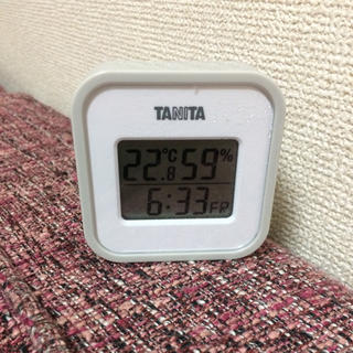 タニタ(TANITA)のタニタ 温度湿度付き時計(置時計)