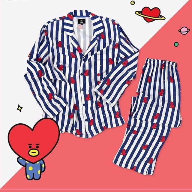 防弾少年団(BTS)(ボウダンショウネンダン)のbt21 パジャマ TATA 【最終値下げ】 レディースのルームウェア/パジャマ(パジャマ)の商品写真