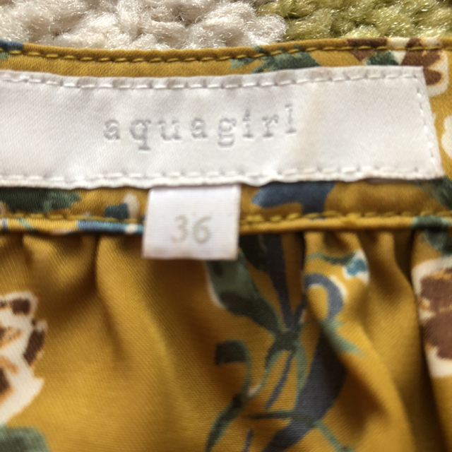 aquagirl(アクアガール)のアクアガール フラワー 大人 秋色ワンピース レディースのワンピース(ロングワンピース/マキシワンピース)の商品写真