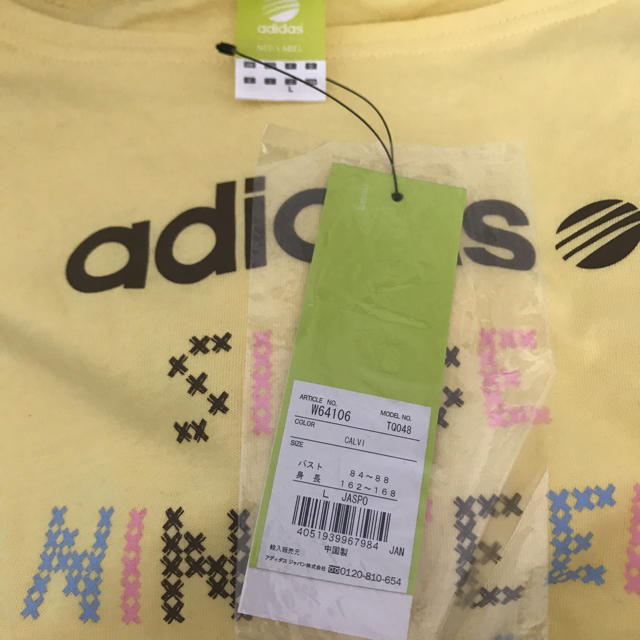 adidas(アディダス)のお値下げ！アディダス Ｔシャツ L タグ付き新品！ レディースのトップス(Tシャツ(半袖/袖なし))の商品写真