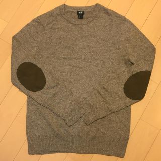 エイチアンドエム(H&M)のH&M♡シンプルかわいい肘当てセーター♡メンズ (ニット/セーター)