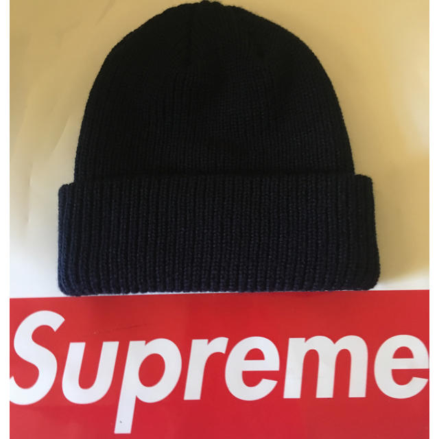 Supreme(シュプリーム)の新品 SUPREME 18AW Loose Gauge Beanie Navy メンズの帽子(ニット帽/ビーニー)の商品写真