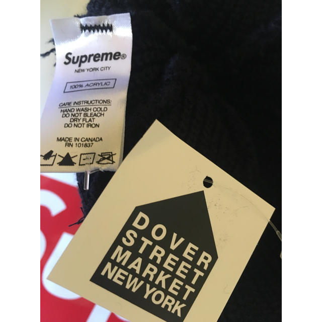 Supreme(シュプリーム)の新品 SUPREME 18AW Loose Gauge Beanie Navy メンズの帽子(ニット帽/ビーニー)の商品写真