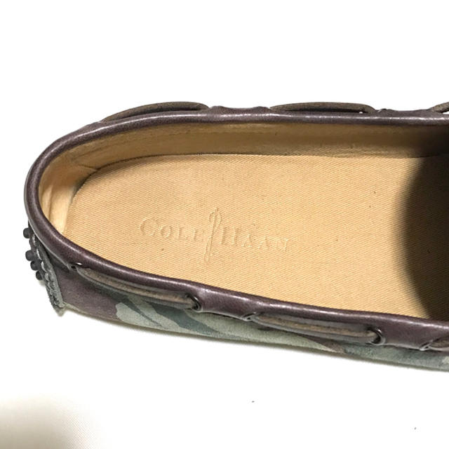 Cole Haan(コールハーン)の定3.5万美品 コールハーン  迷彩スウェードレザーデッキシューズUS8.5 メンズの靴/シューズ(デッキシューズ)の商品写真
