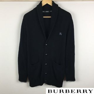 バーバリーブラックレーベル(BURBERRY BLACK LABEL)の美品 BURBERRY BLACK LABEL 長袖カーディガン ショールカラー(カーディガン)