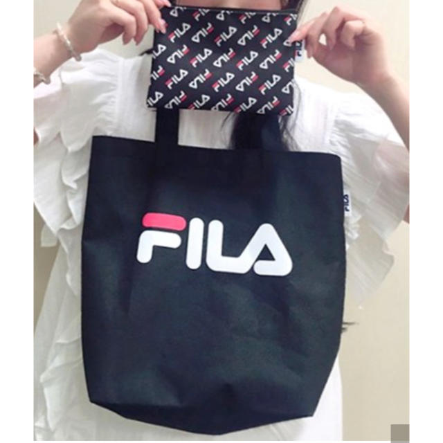 FILA(フィラ)のFILAロゴトート＆総ロゴポーチ レディースのバッグ(トートバッグ)の商品写真
