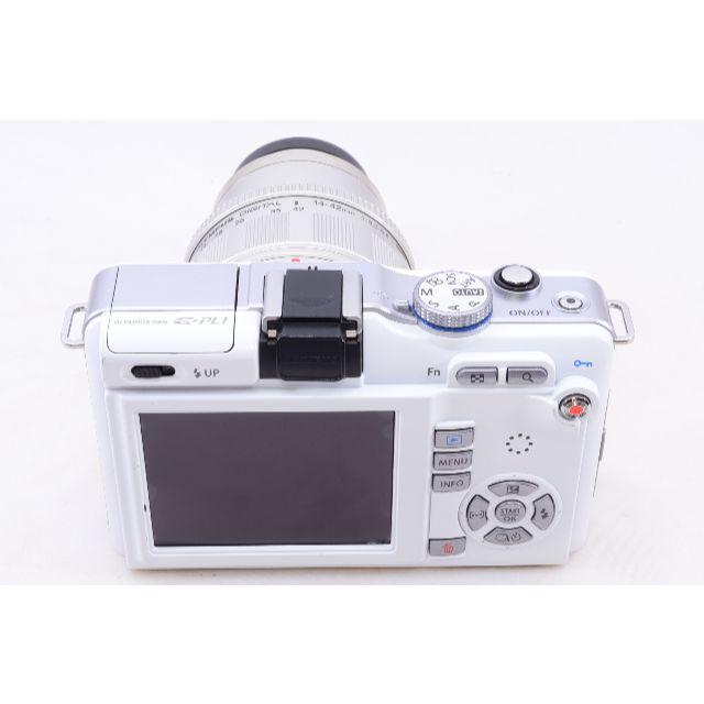 OLYMPUS(オリンパス)の★人気ホワイト & WiFi★OLYMPUS PEN E-PL1 スマホ/家電/カメラのカメラ(ミラーレス一眼)の商品写真