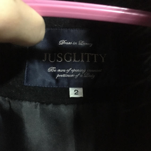 JUSGLITTY(ジャスグリッティー)の最終値下げジャスグリッティー フレアコート レディースのジャケット/アウター(ロングコート)の商品写真