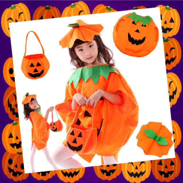 ハロウィン キッズ かぼちゃ コスプレ 帽子 バッグ付き カボチャオバケの通販 By あゆてんこ S Shop ラクマ