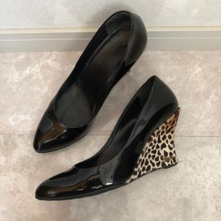 グッチ(Gucci)のグッチ レオパードパンプス 38サイズ(ハイヒール/パンプス)