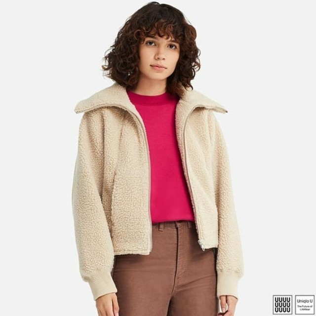 UNIQLO(ユニクロ)の今期新品ユニクロUフリースブルゾン レディースのジャケット/アウター(ブルゾン)の商品写真