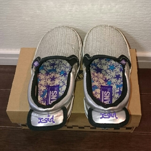 VANS(ヴァンズ)のx-girl stages VANS スリッポン 16cm スパンコール バンズ キッズ/ベビー/マタニティのキッズ靴/シューズ(15cm~)(スリッポン)の商品写真