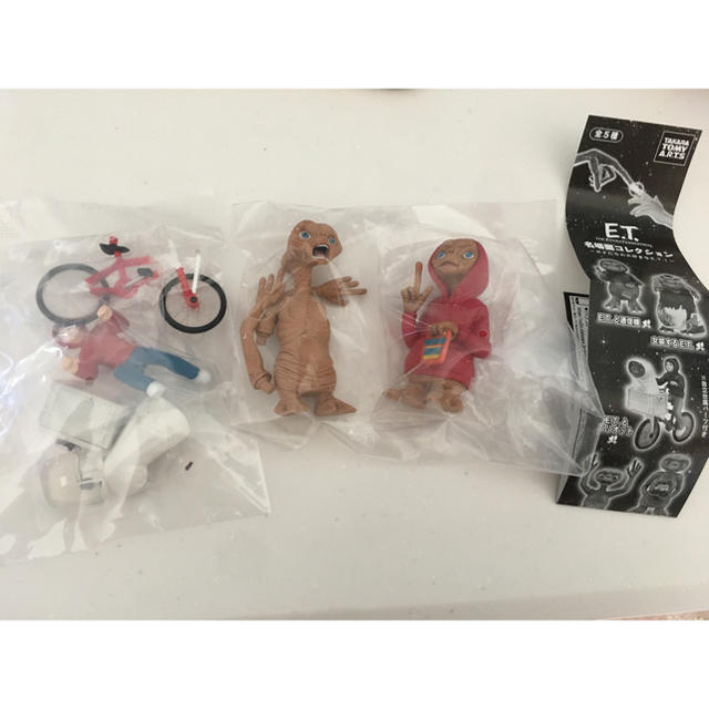 Takara Tomy(タカラトミー)のE.T.ガチャガチャ3個セット エンタメ/ホビーのおもちゃ/ぬいぐるみ(キャラクターグッズ)の商品写真