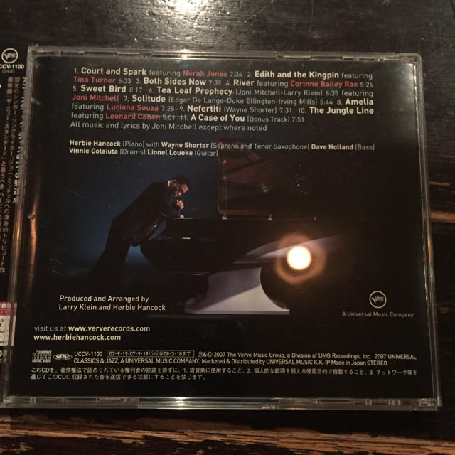 ハービーハンコック リバー   ジョニーミッチェルへのオマージュ CD 中古 エンタメ/ホビーのCD(ポップス/ロック(洋楽))の商品写真